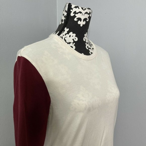 ralph lauren rugby small womens raglan white maroo - Picture 2 of 6